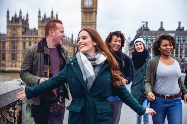 istock Friends having a blast in London 658184980