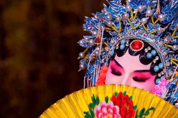 秋の屋外公園、��トロント、カナダでのオペラ出演 - beijing opera ストックフォトと画像