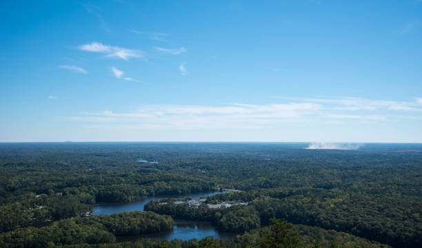 Landscape from Stone Mountain stock photo