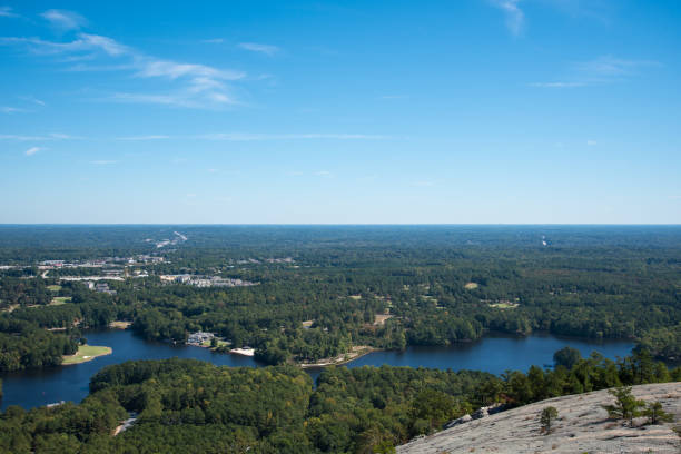 Landscape from Stone Mountain stock photo