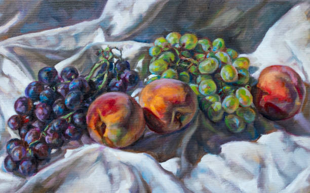 istock oil painting on canvas of a fruit composition 658195476