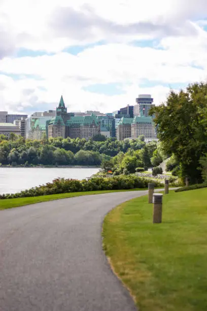 Lakeside Park Bike Path in Ottawa Canada