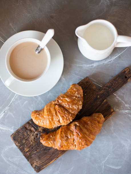 istock Croissants and cup of coffee 658201400