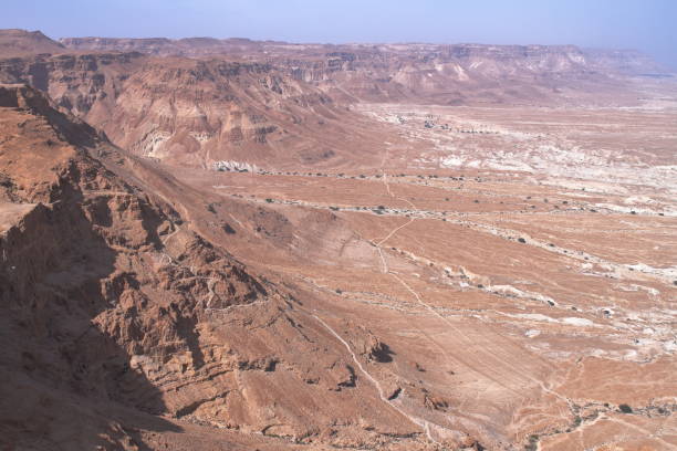 istock View on Judaen Desert from Masada - Israel 658201560