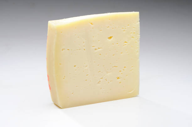 cheese on white background - fotografia de stock