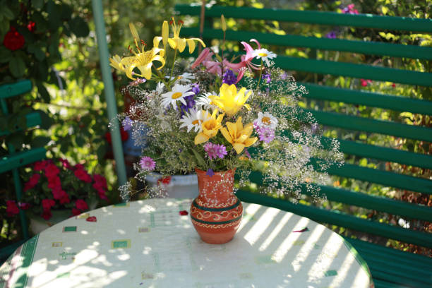 istock Still-life with flowers on the table 658209510