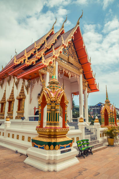 istock Ancient Thai temple. Wat Karon. Suwan Khiri Khet Temple Phuket, Thailand. 658213418