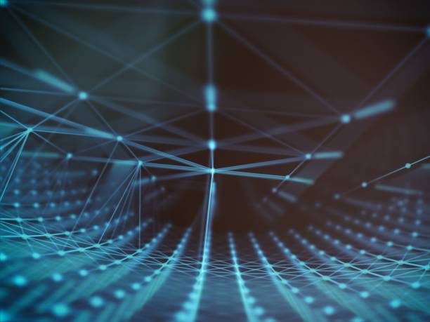 istock Futuristic virtual technology background, Fiber virtual optic cables, fibre connection, telecomunications concept, digitally generated image. 658213976