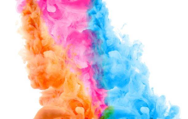 istock Acrylic colors and ink in water. Abstract background. Isolated. 658220458