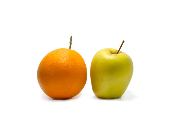 istock Apple and orange citrus fruit 658233652