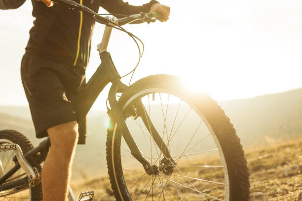 istock Unrecognizable person on trial bike 658233876