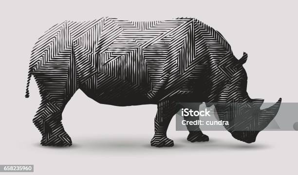 Illustration De Ryno Vecteurs libres de droits et plus d'images vectorielles de Rhinocéros - Rhinocéros, Faune, Abstrait