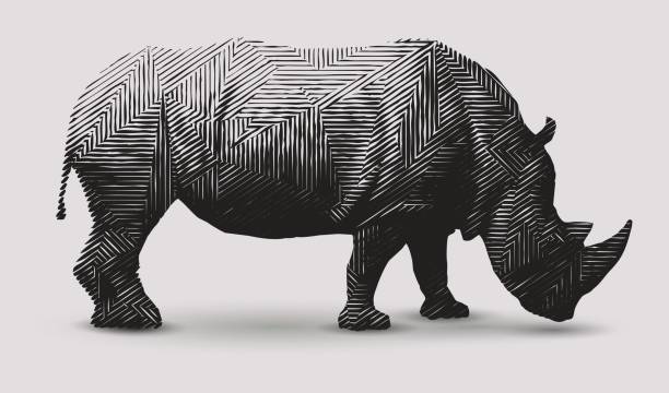 ryno の図 - rhinoceros点のイラスト素材／クリップアート素材／マンガ素材／アイコン素材