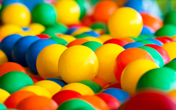 istock Colored ball from children playground 658262922