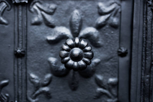 istock Metal door, ornaments, decorations 658273386