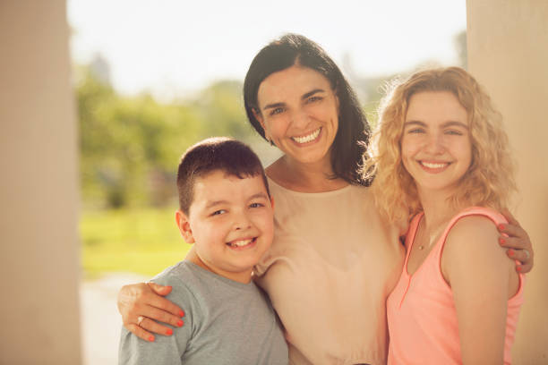 istock Happy mother with kids 658284800