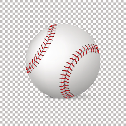 Realistic vector baseball isolated, Design template, EPS10 illustration