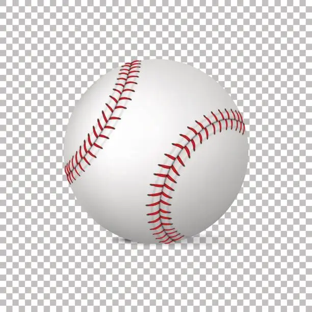 Vector illustration of Realistic vector baseball isolated, Design template in EPS10