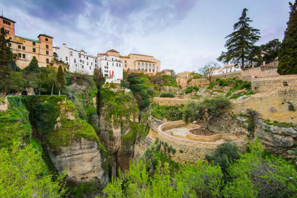 istock Hanging houses on gorge in Ronda, Spain 658301734