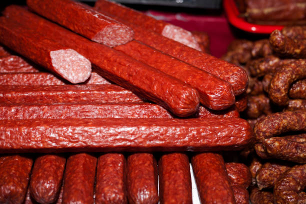 istock Home made smoked sausage 658308130