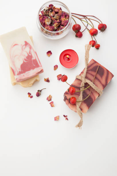 istock Handmade Organic Soap and Orchids 658311164