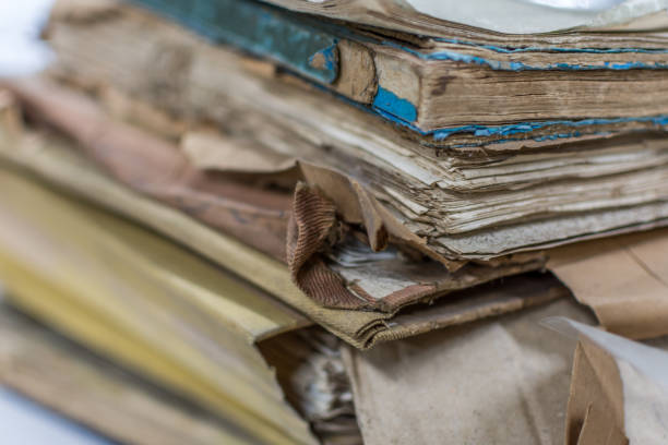 istock Paper files in a folder is a old documents or old letter 658311430