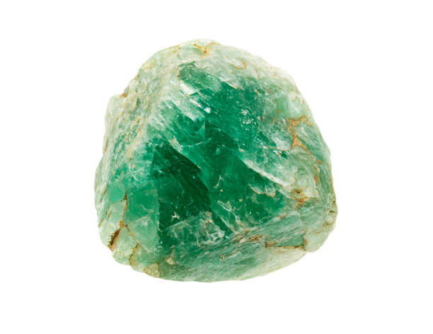 istock Green fluorite cubic crystal mineral sample 658311656