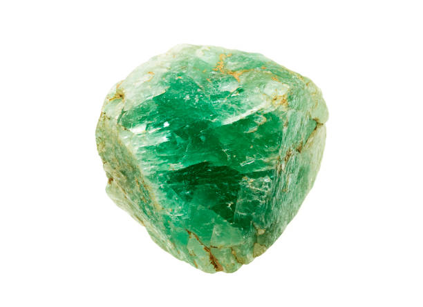 istock Green fluorite cubic crystal mineral sample 658311660
