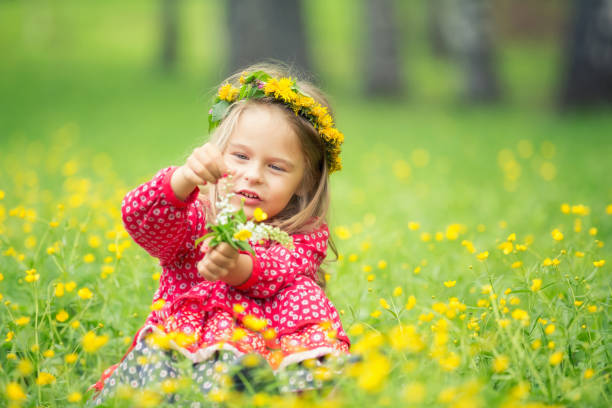 istock Little girl in spring park 658314034