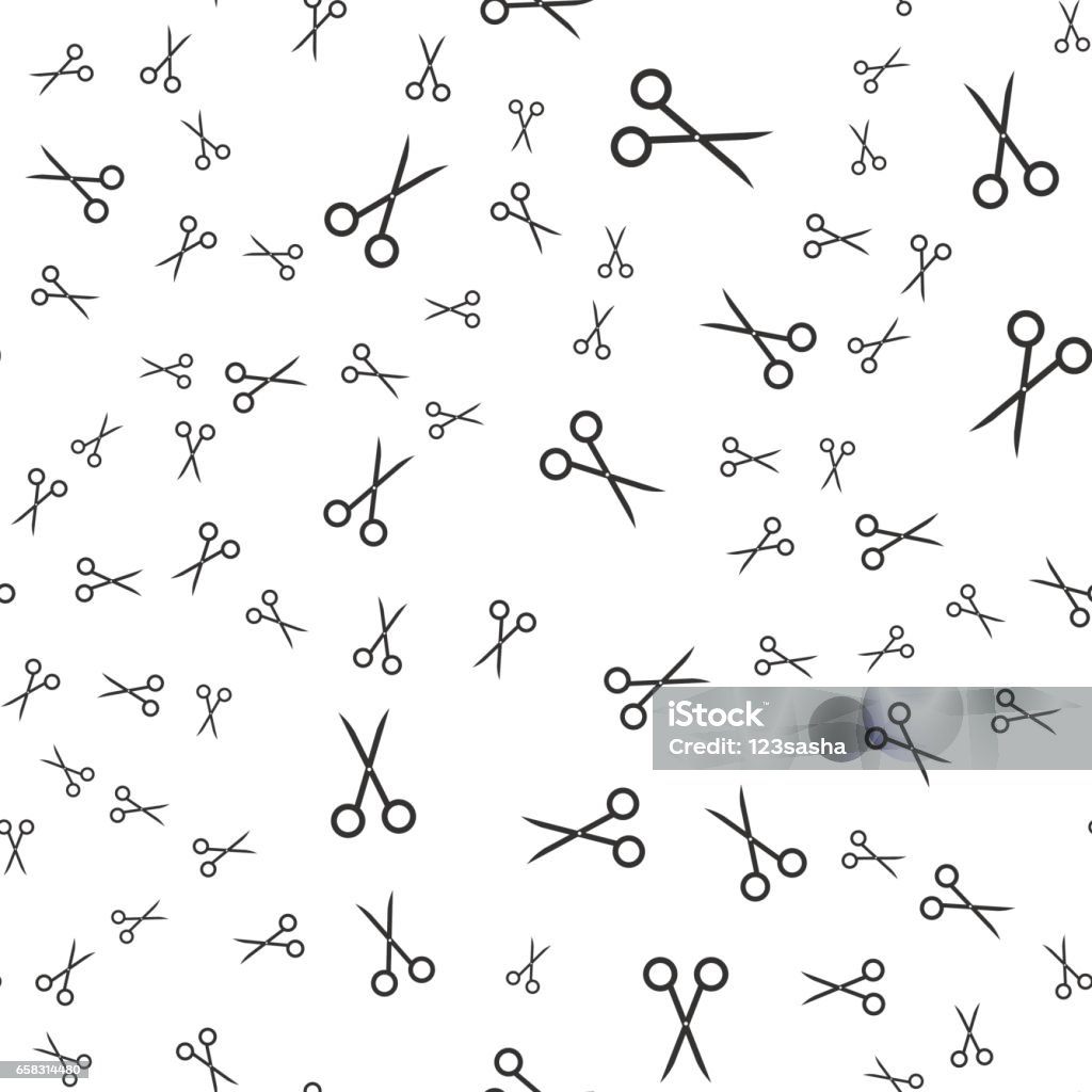 Pattern Scissors Sample Scissors Seamless Pattern Stock Illustration - Download Image Now ...