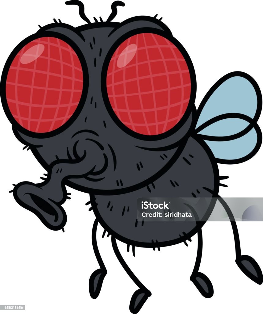 Cartoon Fly Vector Illustration Stock Illustration - Download Image Now -  Fly - Insect, Housefly, Cartoon - iStock
