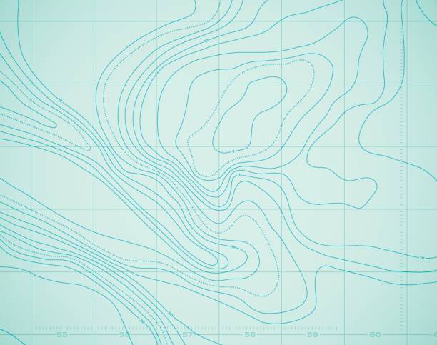 水海洋地形概要海背景。 - topography map equipment cartography点のイラスト素材／クリップアート素材／マンガ素材／アイコン素材