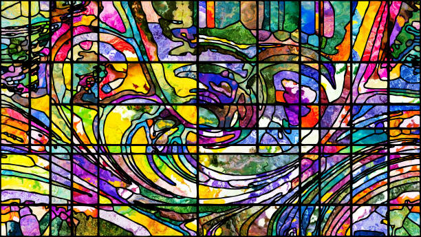 istock Lights of Leaded Glass 658332392