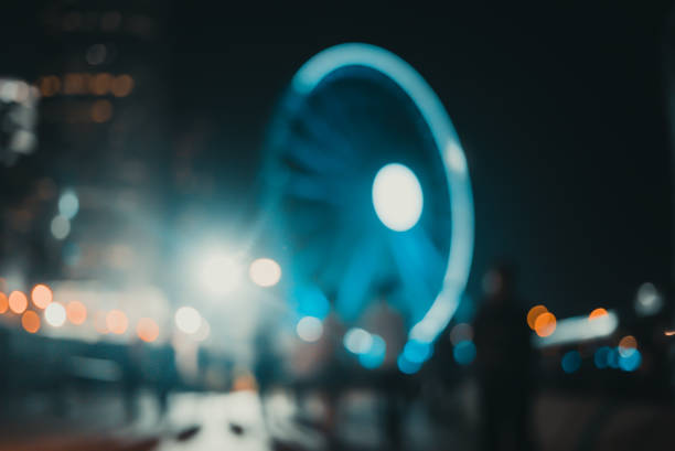 istock Abstract background of people on the waterfront at friday night 658333300