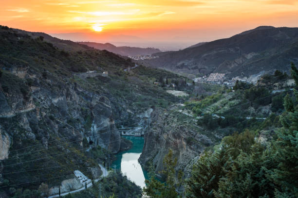 istock Canal Reservoir in Granada, Spain with reservoir 658339624