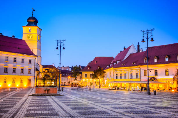 istock Sibiu, Transylvania, Romania - Large Square 658343286