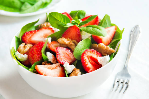 istock Strawberry and spinach salad with feta cheese 658350730