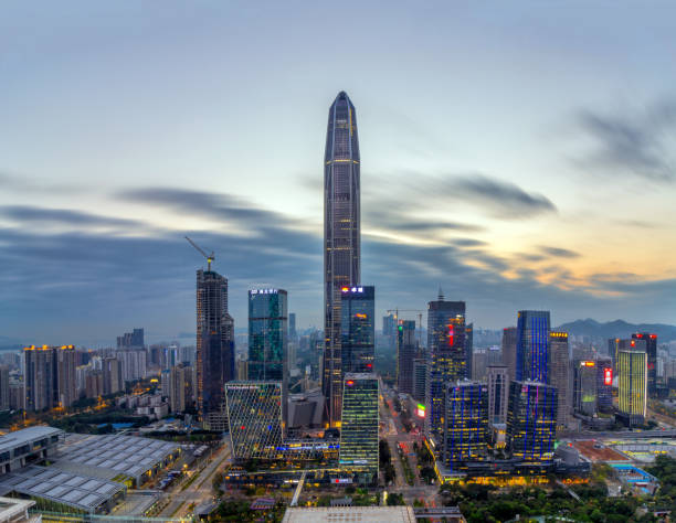istock Skyscrapers and skyline of downtown Shenzhen 658352028