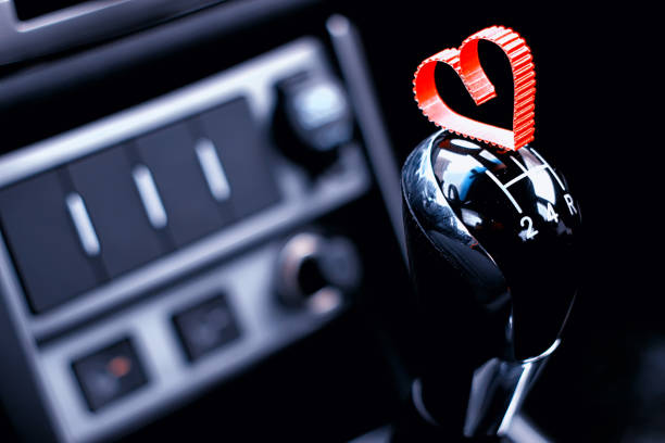 istock heart shape on manual gearbox in car 658360002