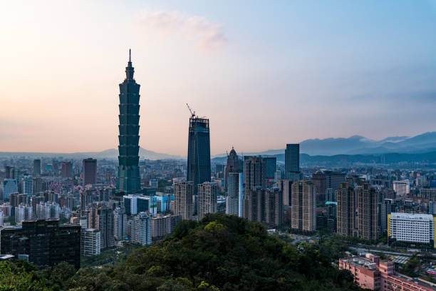 istock Taipei, Taiwan city skyline at twilight. 658364772