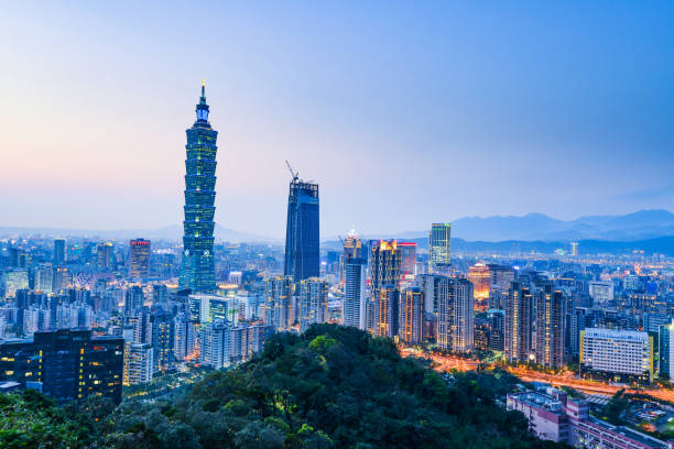 istock Taipei, Taiwan city skyline at twilight. 658364822