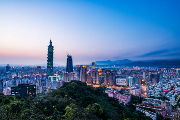istock Taipei, Taiwan city skyline at twilight. 658364846