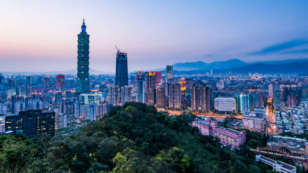 istock Taipei, Taiwan city skyline at twilight. 658364918