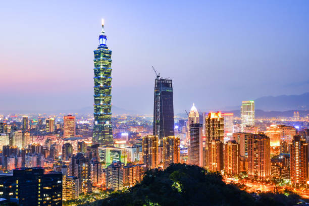istock Taipei, Taiwan city skyline at twilight. 658364948