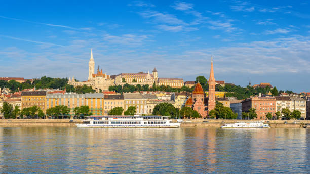 istock Fisherman Bastion and Budapest city skyline, Budapest, Hungary 658381344