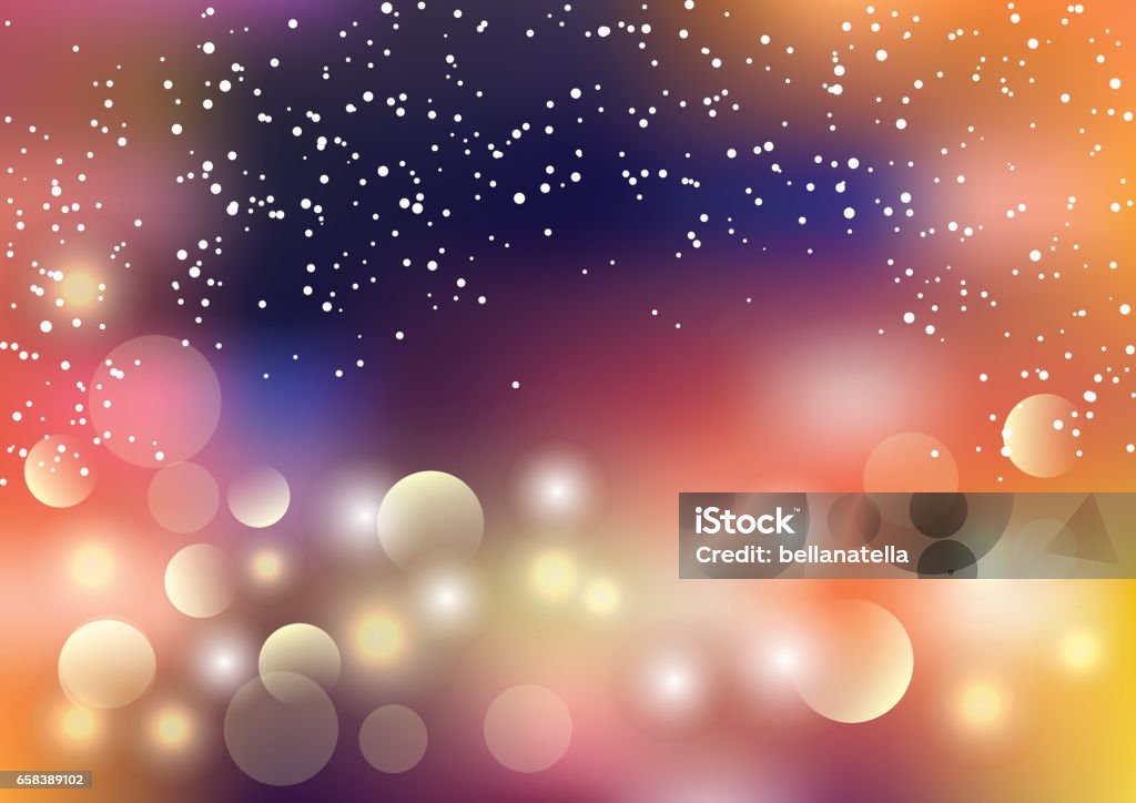 Holiday vector colorful background with colorful bokeh, light leaks and defocused lights. Light Leak stock vector