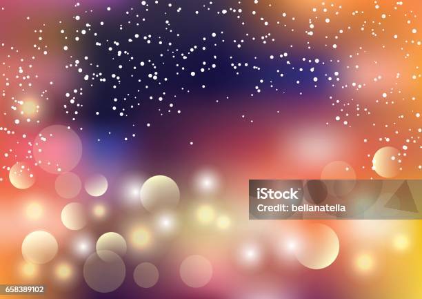 Holiday Vector Colorful Background With Colorful Bokeh Light Leaks And Defocused Lights Stock Illustration - Download Image Now