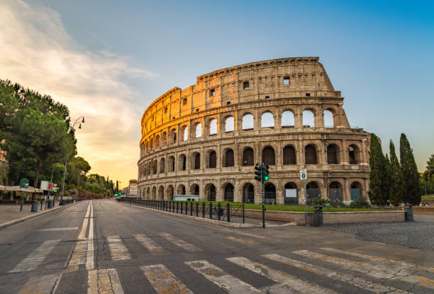 istock Sunrise at Colosseum, Rome, Italy 658389632