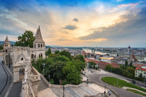 Fisherman Bastion, Budapest, Hungary Fisherman Bastion, Budapest, Hungary fishermens bastion photos stock pictures, royalty-free photos & images