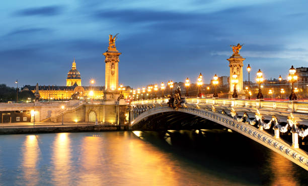 istock Paris bridge Alexandre 3, III and Seine river 658403702